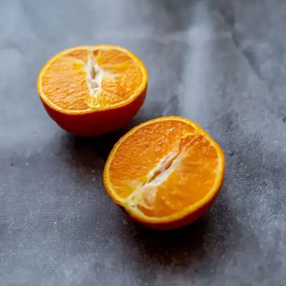 Orange halves