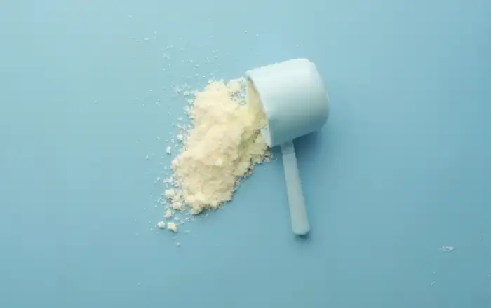 Scoop of protein powder